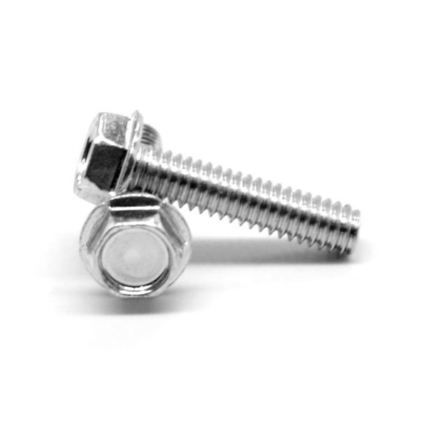 Hex Washer Head Zinc Plated Finish 7/8 Length 1/4-20 Thread Size 7/8 Length Small Parts 1414FW Pack of 25 Steel Thread Cutting Screw Type F Pack of 25 1/4-20 Thread Size 